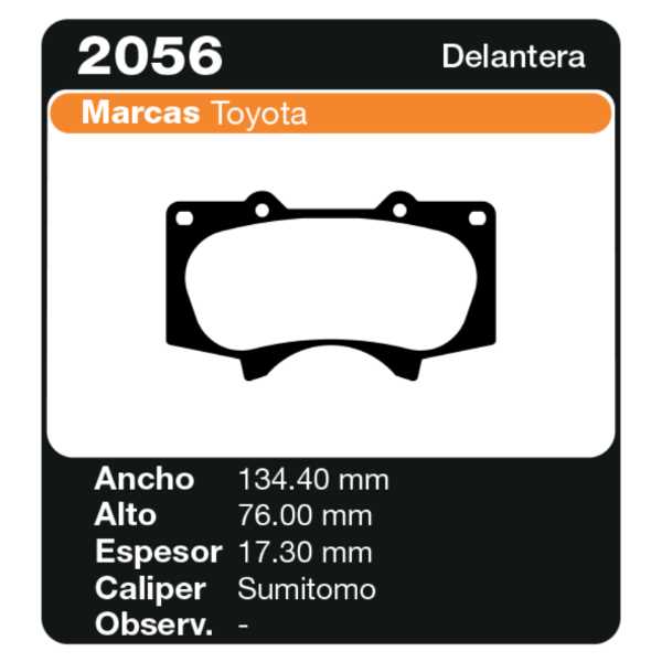 PASTILLAS DE FRENO TOYOTA HILUX SW4 05/
