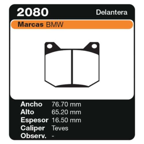 PASTILLAS DE FRENO BMW 3 -SERIE -COUPE 315- 316-318-320-323I