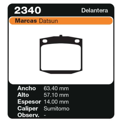 PASTILLAS DE FRENO NISSAN 180 B   1.8 180 77-80