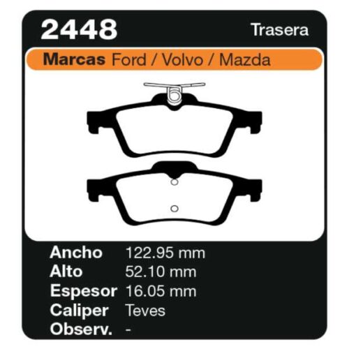 PASTILLAS DE FRENO FORD FOCUS C-MAX 03/-