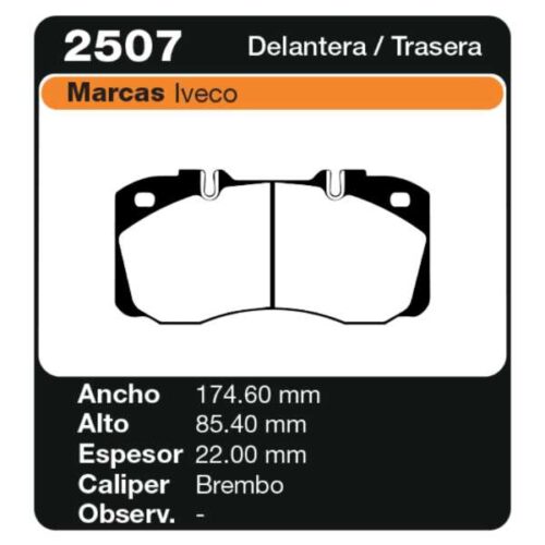 PASTILLAS DE FRENO MERCEDES BENZ 709 - 710 96/ 715 03/ -