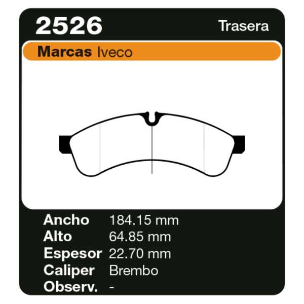 PASTILLAS DE FRENO IVECO DAILY III 65 - C15 - C18 06/