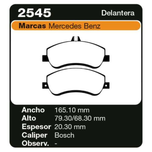 PASTILLAS DE FRENO MERCEDES BENZ GLK CLASS