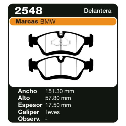 PASTILLAS DE FRENO BMW SERIE 3 316-318-320-323-325-318I