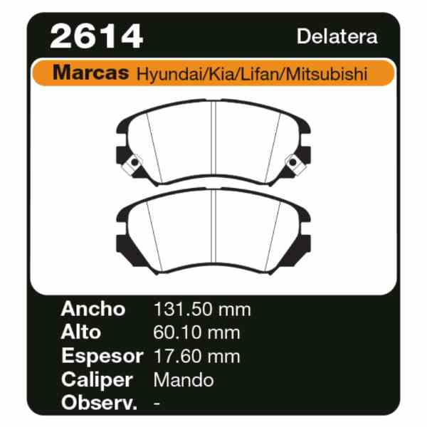 PASTILLAS DE FRENO HYUNDAI TUCSON CRDI 2004/…