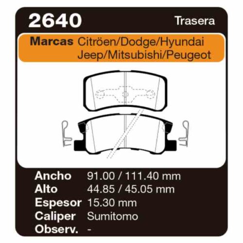 PASTILLAS DE FRENO JEEP COMPASS (MK49) 2.0 2.0 CRD 4X4