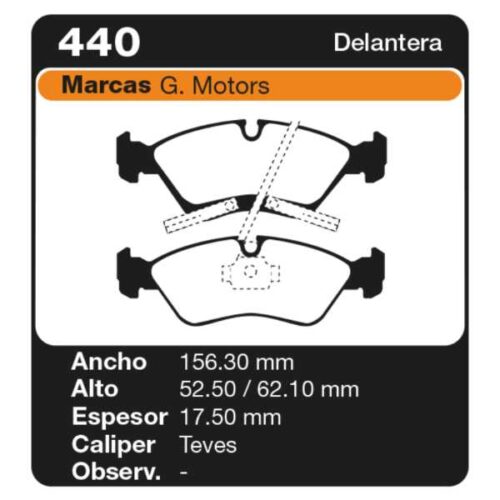 PASTILLAS DE FRENO CHEVROLET MERIVA 1.8 02/- MERIVA 1.8 ROD