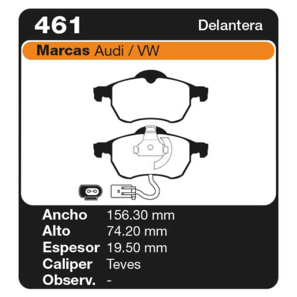 PASTILLAS DE FRENO VOLKSWAGEN GOLF IV 04/