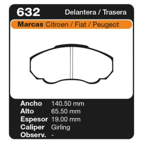 PASTILLAS DE FRENO FIAT DUCATO (244. Z_) (04/02-03/06)