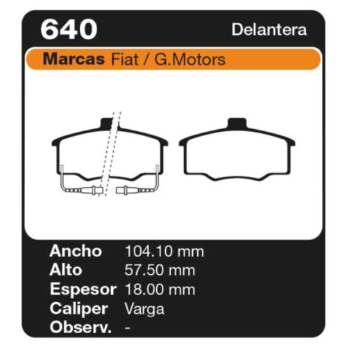 PASTILLAS DE FRENO FIAT REGATTA 93/ SCL - SL