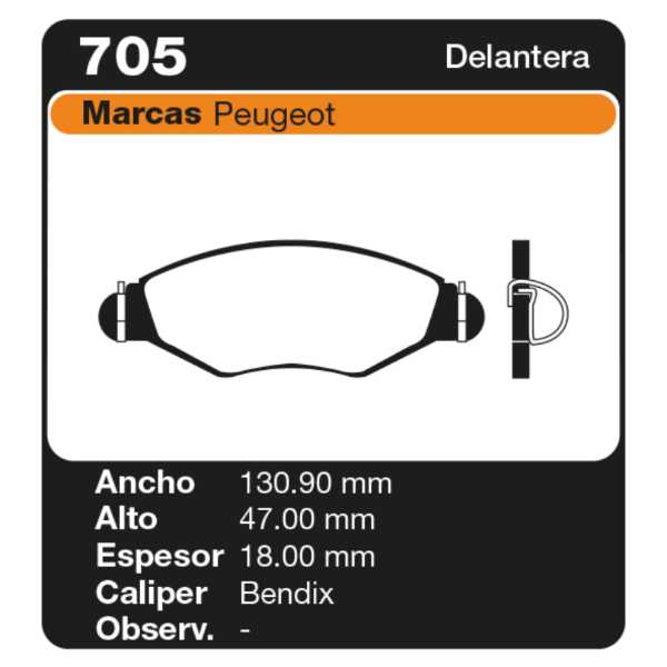 PASTILLAS DE FRENO PEUGEOT 206 1.0 01/- 206 1.4 05/ - 206