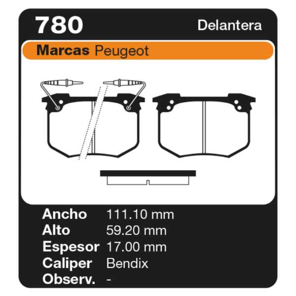 PASTILLAS DE FRENO PEUGEOT 504 82/93