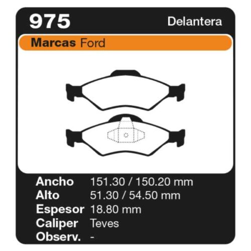 PASTILLAS DE FRENO FORD FIESTA COURIER III (JV_)