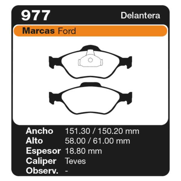 PASTILLAS DE FRENO FORD COURIER 99/