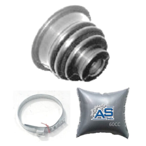 FUELLE DE SEMIEJE LADO CAJA KIT CON ABRAZADERAS METALICAS Y