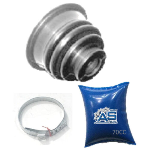 FUELLE DE SEMIEJE LADO CAJA KIT CON ABRAZADERAS METALICAS Y