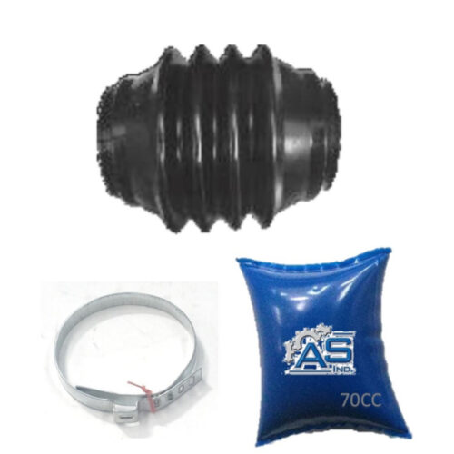 FUELLE DE SEMIEJE LADO CAJA KIT CON ABRAZADERAS METALICAS Y