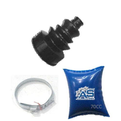 FUELLE DE SEMIEJE LADO RUEDA KIT CON ABRAZADERAS METALICAS Y