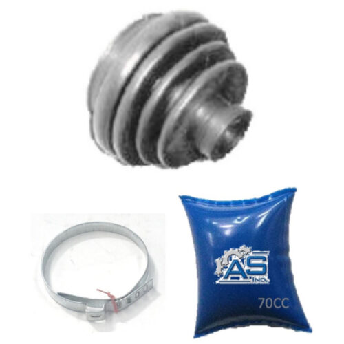 FUELLE DE SEMIEJE LADO CAJA KIT CON ABRAZADERAS METALICAS Y