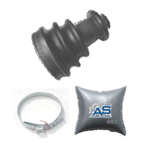 FUELLE DE SEMIEJE LADO RUEDA KIT CON ABRAZADERAS METALICAS Y