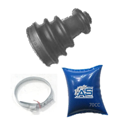 FUELLE DE SEMIEJE LADO RUEDA KIT CON ABRAZADERAS METALICAS Y