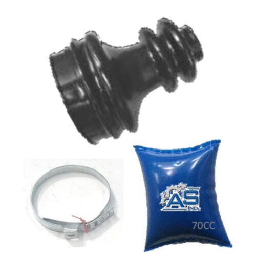 FUELLE DE SEMIEJE LADO CAJA KIT CON ABRAZADERAS METALICAS Y
