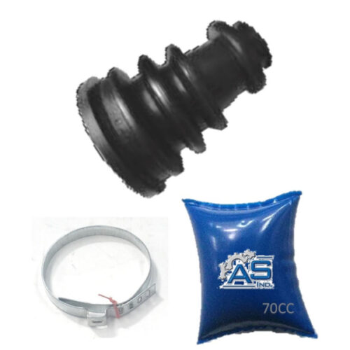FUELLE DE SEMIEJE LADO RUEDA LARGO KIT CON ABRAZADERAS