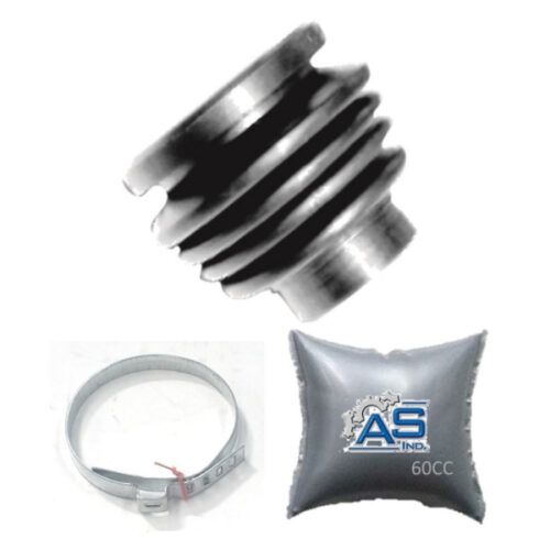 FUELLE DE SEMIEJE LADO CAJA KIT CON ABRAZADERAS METALICAS Y