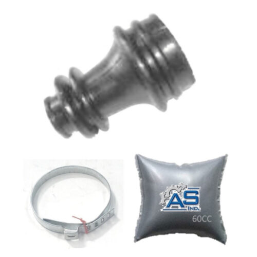 FUELLE DE SEMIEJE LADO CAJA KIT CON ABRAZADERAS METALICAS Y