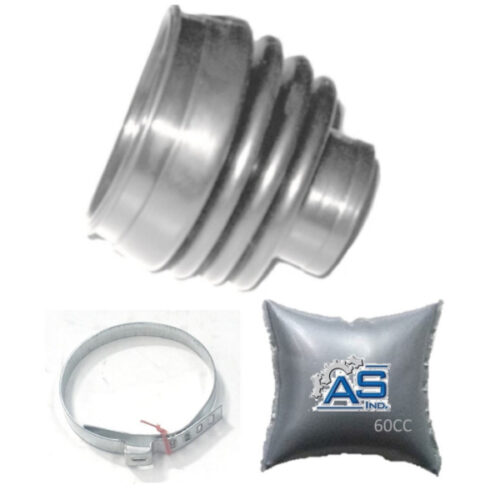 FUELLE DE SEMIEJE LADO CAJA KIT CON ABRAZADERAS METALICAS Y