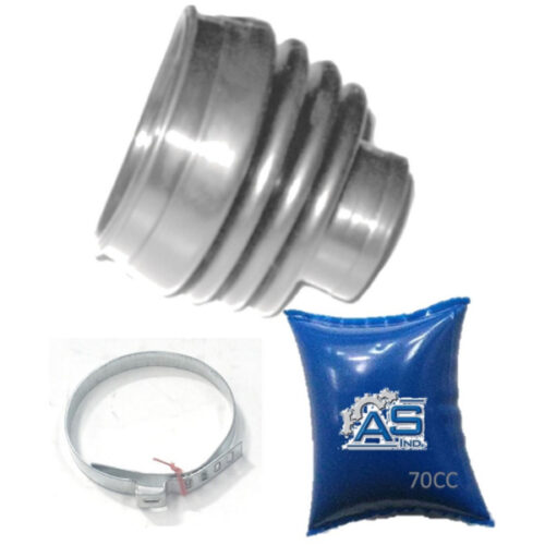 FUELLE DE SEMIEJE LADO CAJA KIT CON ABRAZADERAS METALICAS Y