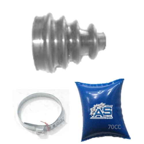 FUELLE DE SEMIEJE AMBOS LADOS KIT CON ABRAZADERAS METALICAS
