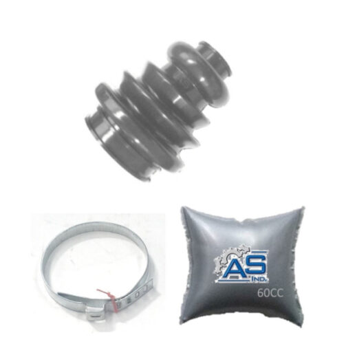 FUELLE DE SEMIEJE LADO CAJA KIT CON ABRAZADERAS METALICAS Y
