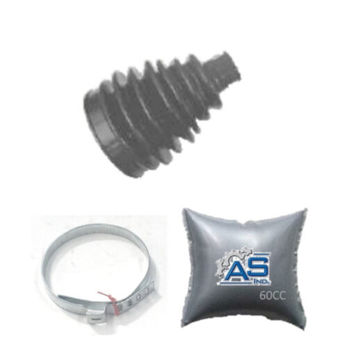 FUELLE DE SEMIEJE LADO CAJA KIT CON ABRAZADERAS METALICAS Y
