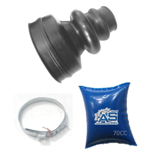 FUELLE DE SEMIEJE LADO CAJA KIT CON ABRAZADERAS METALICAS Y