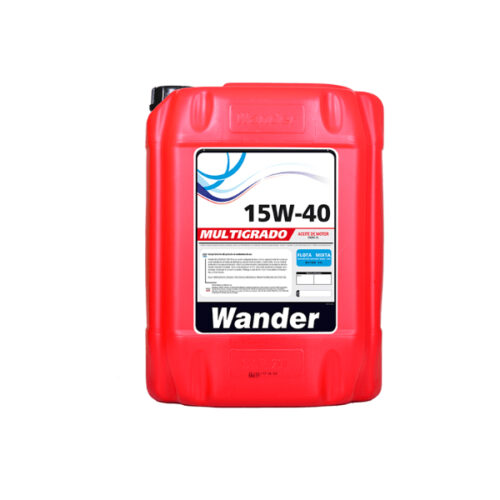 ACEITE MOTOR MINERAL 15W40 API CF/SF 20L FLOTA MIXTA WANDER