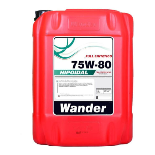 ACEITE TRANSMISION SINTETICO HIPOIDAL T 75W80 API GL5 20L