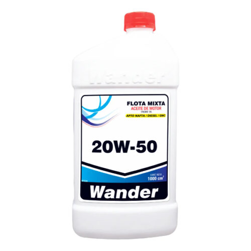 ACEITE MOTOR MINERAL 20W50 API CF/SF 1L FLOTA MIXTA WANDER