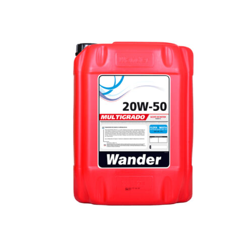 ACEITE MOTOR MINERAL 20W50 API CF/SF 20L FLOTA MIXTA WANDER