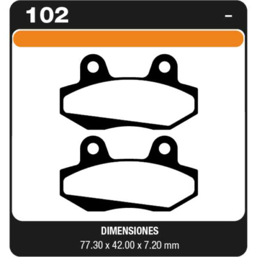 PASTILLAS DE FRENO MOTO HONDA REVEL 250 GUERRERO 110/ MOTOMEL SPEEDY