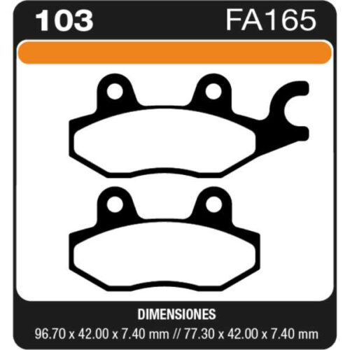 PASTILLAS DE FRENO MOTO YAMAHA YBR 125 - YZ 125-250 MOTOMEL CG SUZUKI RM 125