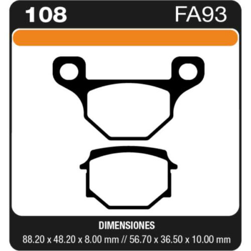 PASTILLAS DE FRENO MOTO HONDA CR 80 85 125 250 // XR 250 400 600 FALCON