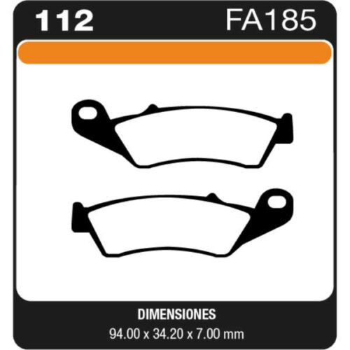 PASTILLAS DE FRENO MOTO HONDA CBR 600 F2 - XR 250 R - NX 150 BAJAJ ROUSER 135