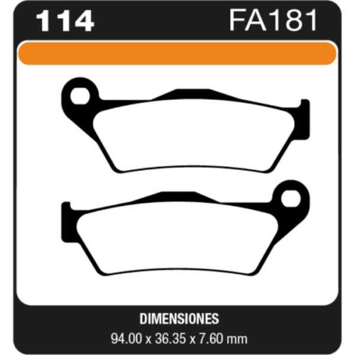 PASTILLAS DE FRENO MOTO YAMAHA FZ 16 HUSQVARNA (VARIOS ) HUSABERG KTM 125