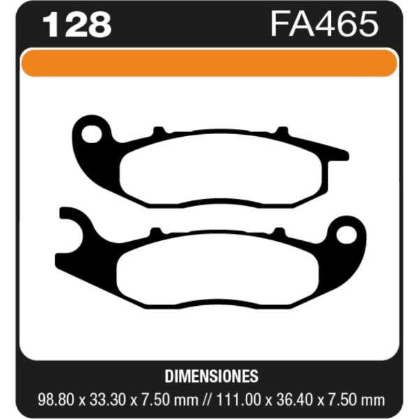 PASTILLAS DE FRENO YAMAHA XTZ 150 CROSSER - 2015 - 2016