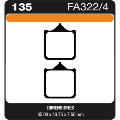PASTILLAS DE FRENO BENELLI BN 600 - TORNADO - TNT