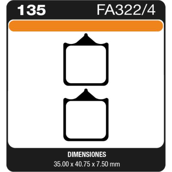 PASTILLAS DE FRENO BENELLI BN 600 - TORNADO - TNT