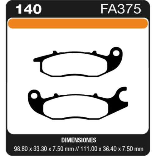 PASTILLAS DE FRENO HONDA NEW WAVE - NEW TITAN - INVICTA 150