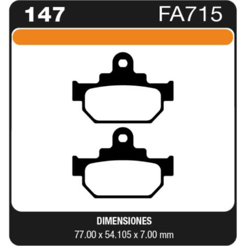 PASTILLAS DE FRENO MOTO SUZUKI GZ 250 LS 650 F